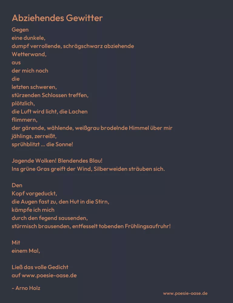 Abziehendes Gewitter