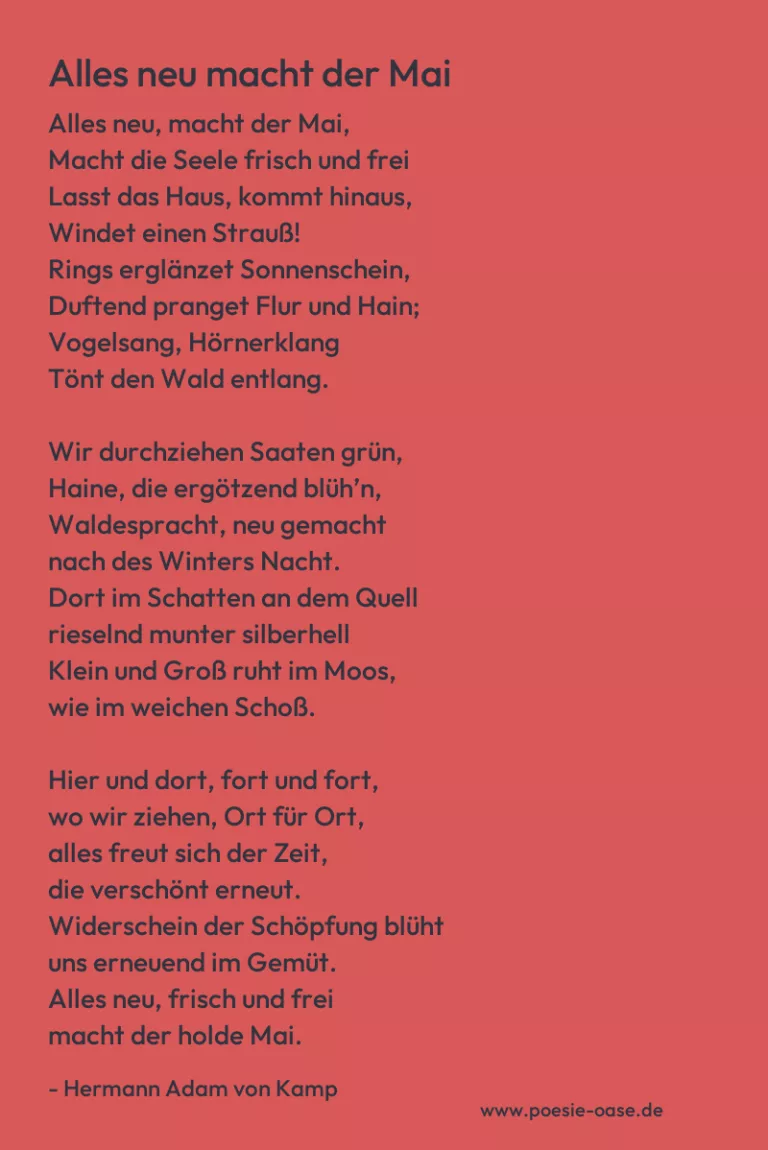 Alles neu macht der Mai