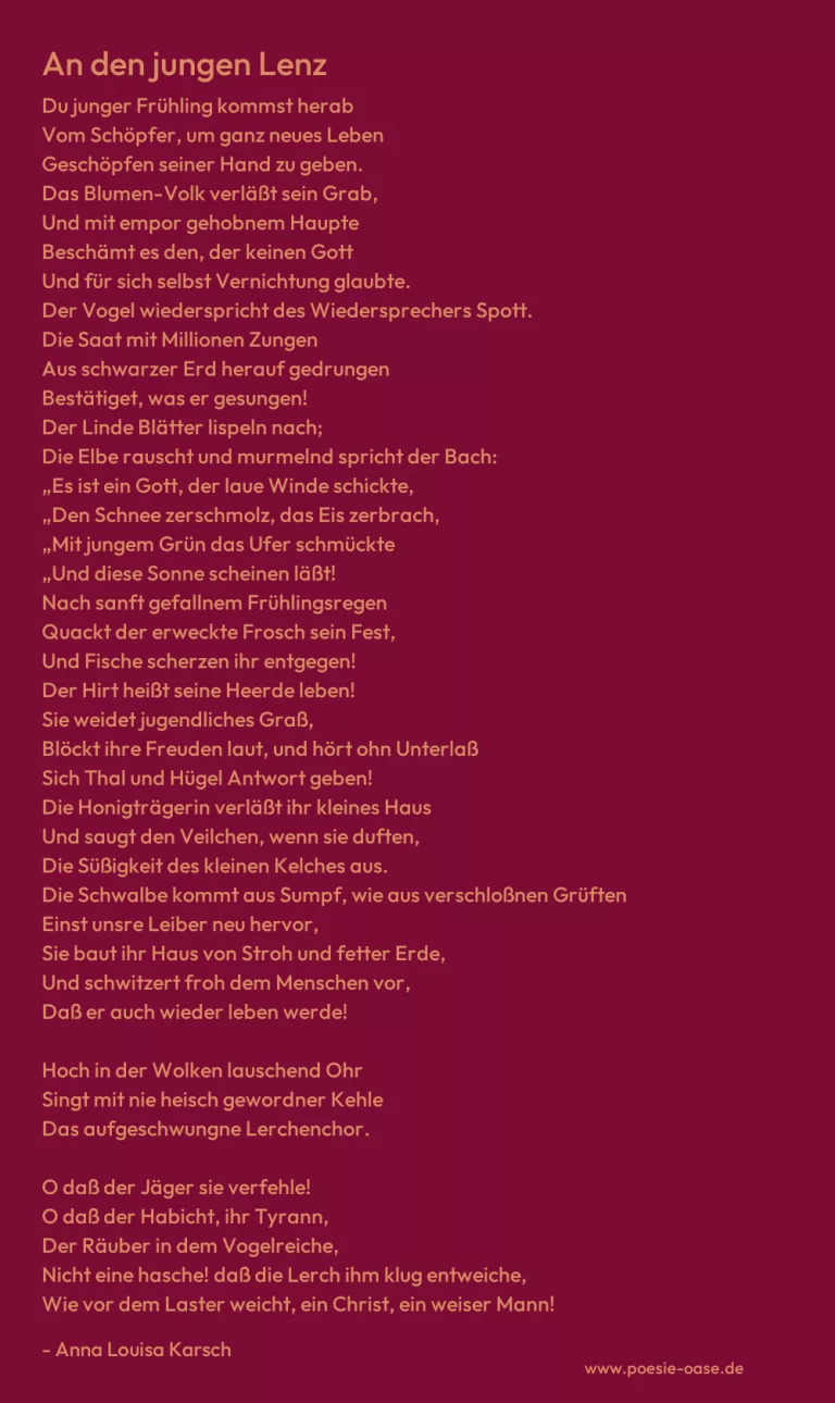 An den jungen Lenz
