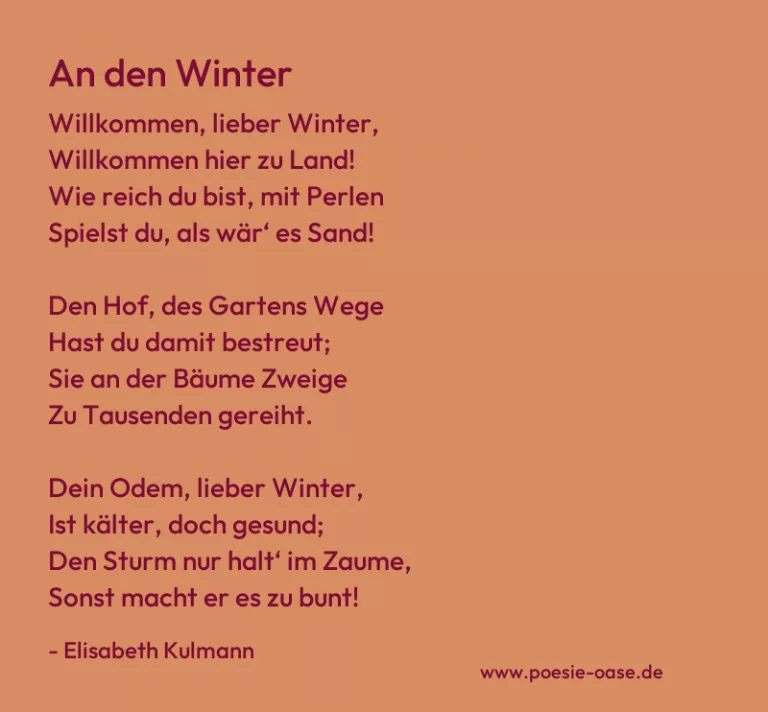 An den Winter
