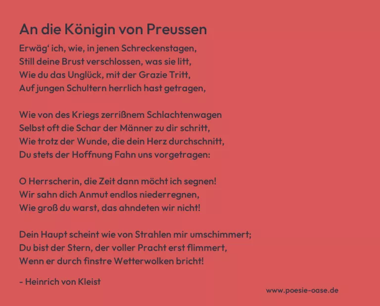 An die Königin von Preussen