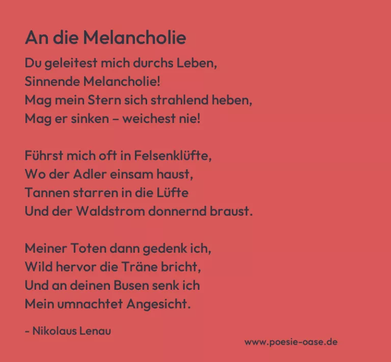 An die Melancholie