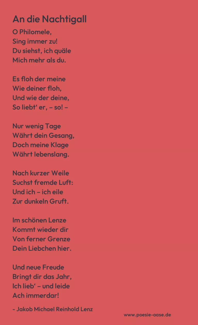 An die Nachtigall