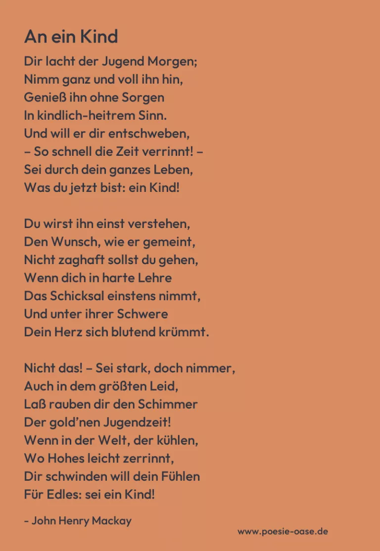 An ein Kind