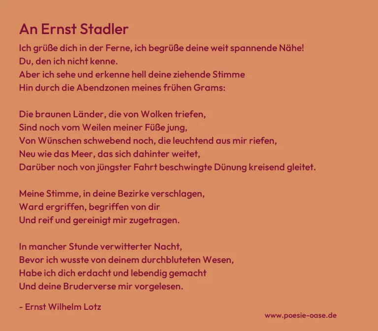 An Ernst Stadler