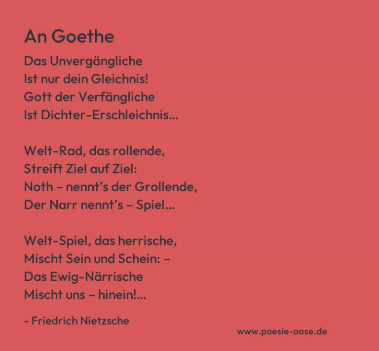 An Goethe