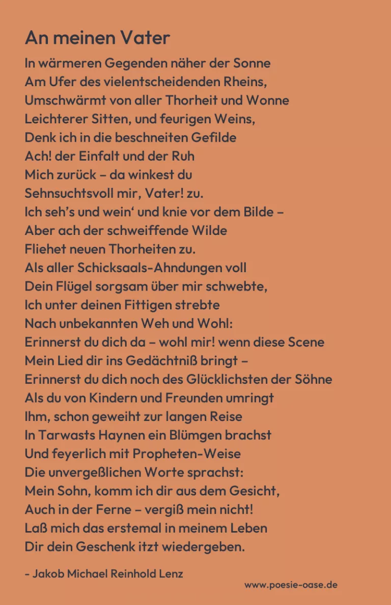 An meinen Vater