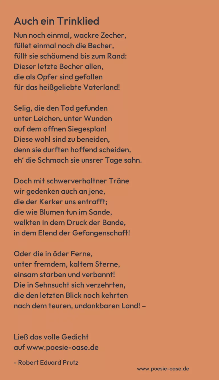 Auch ein Trinklied