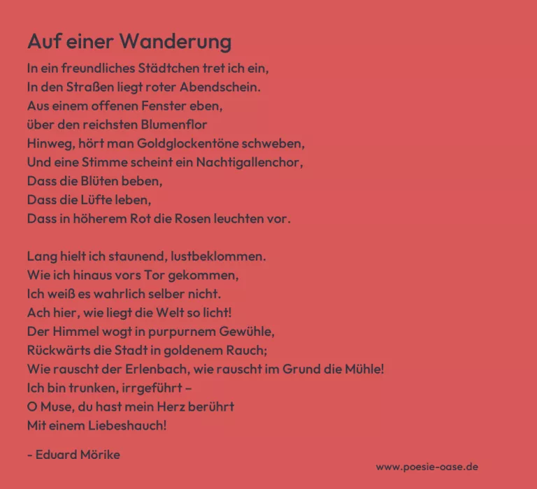 Auf einer Wanderung