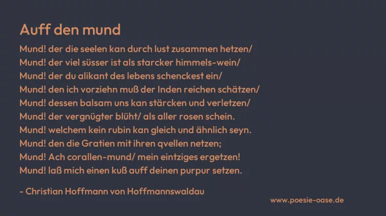 Auff den mund