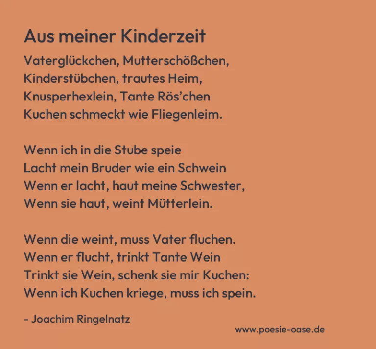 Aus meiner Kinderzeit