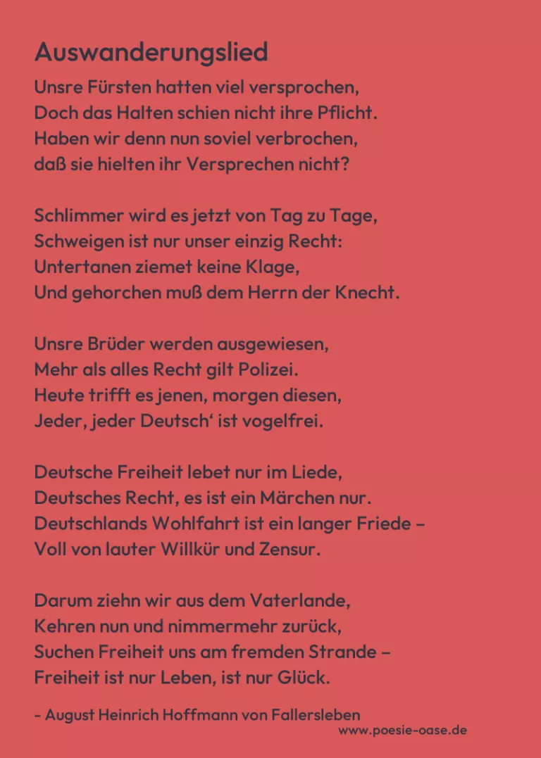 Auswanderungslied
