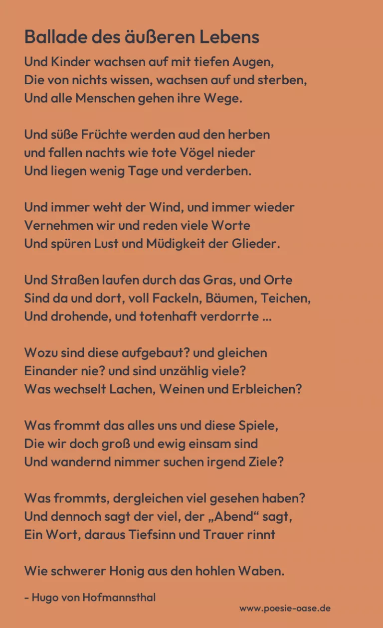 Ballade des äußeren Lebens