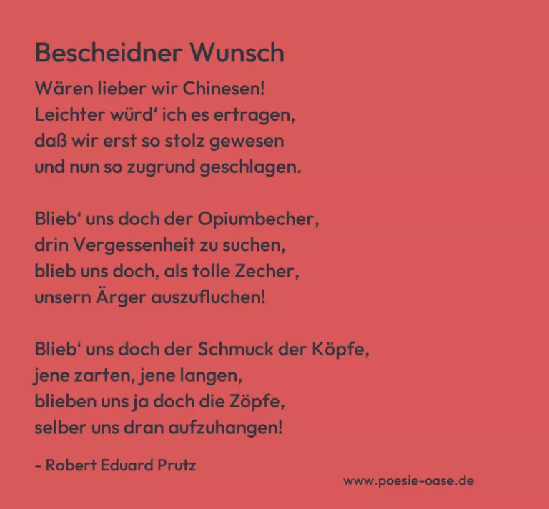 Bescheidner Wunsch