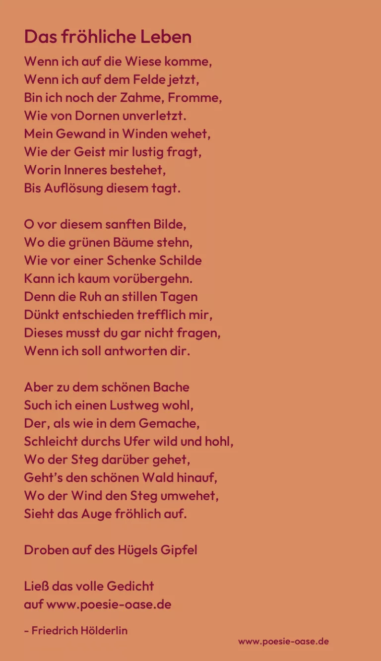 Das fröhliche Leben