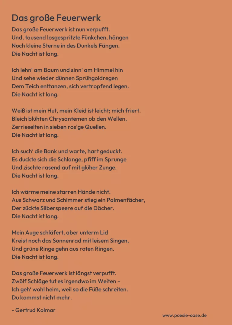Das große Feuerwerk