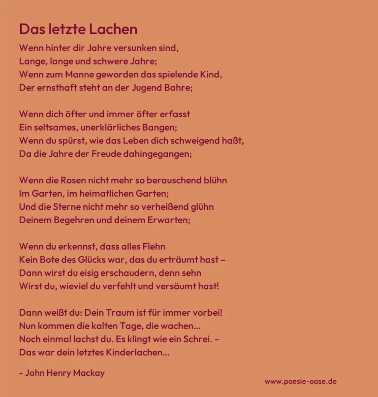 Das letzte Lachen