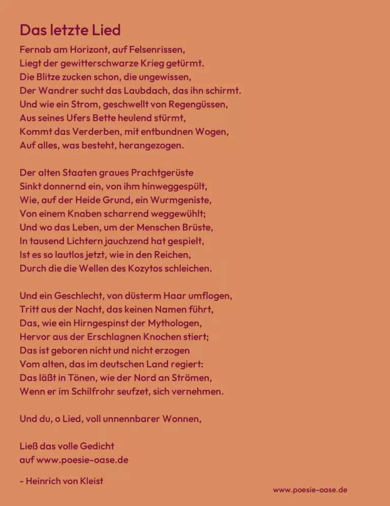 Das letzte Lied