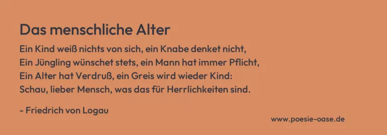 Das menschliche Alter