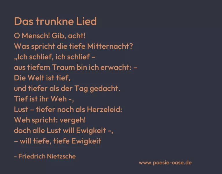 Das trunkne Lied