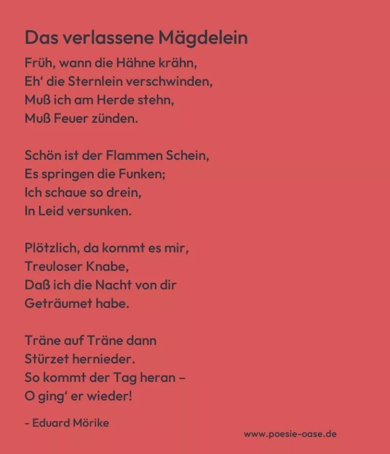 Das verlassene Mägdelein