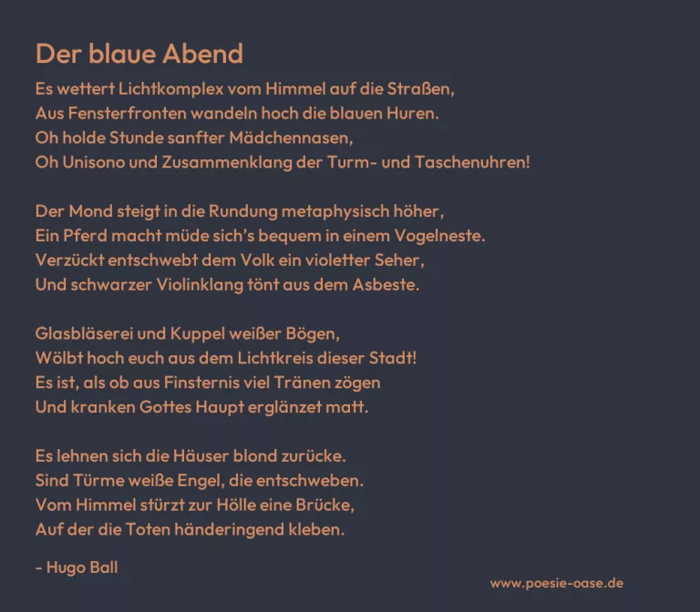 Der blaue Abend
