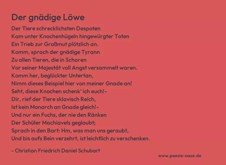 Der gnädige Löwe