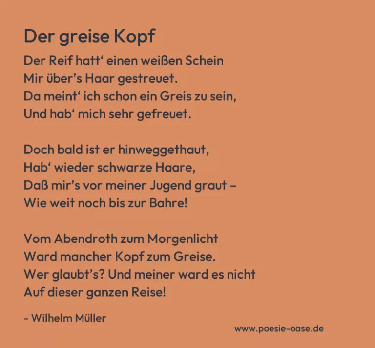 Der greise Kopf