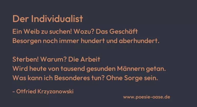 Der Individualist