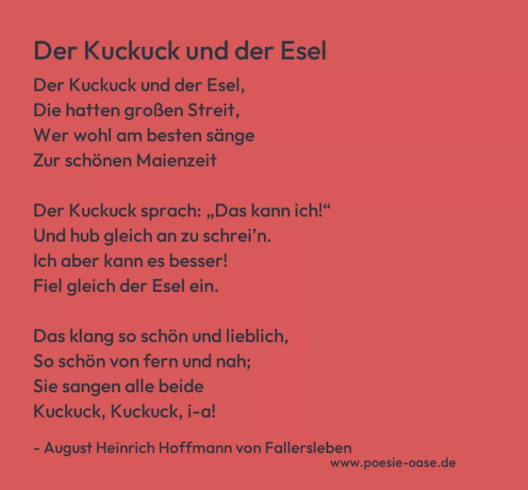 Der Kuckuck und der Esel