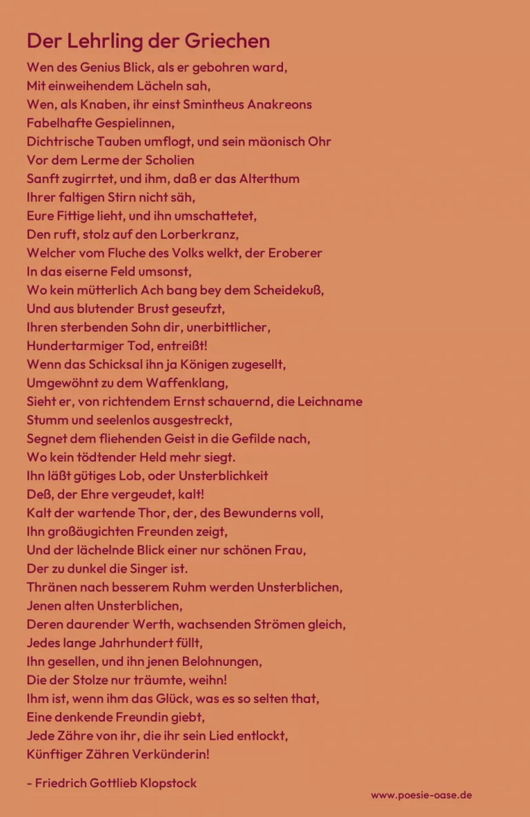 Der Lehrling der Griechen