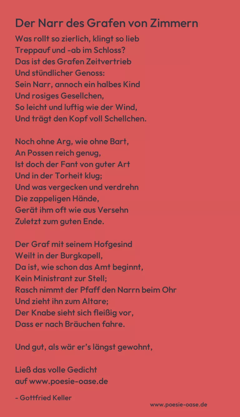 Der Narr des Grafen von Zimmern