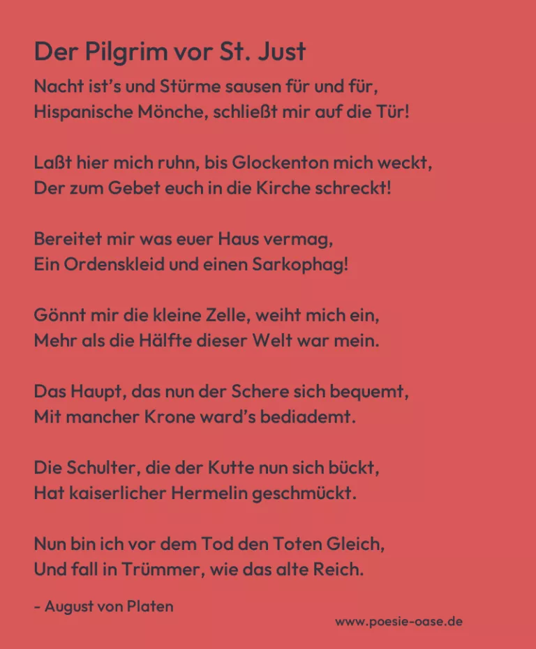 Der Pilgrim vor St. Just