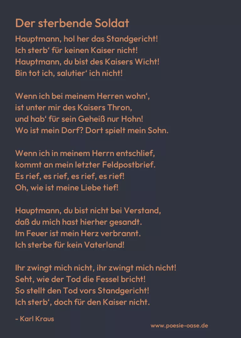 Der sterbende Soldat