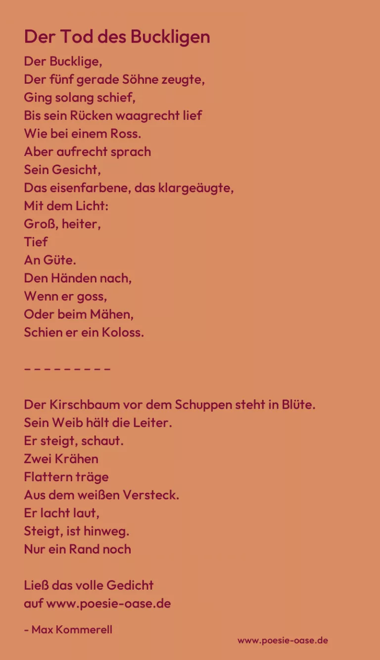 Der Tod des Buckligen