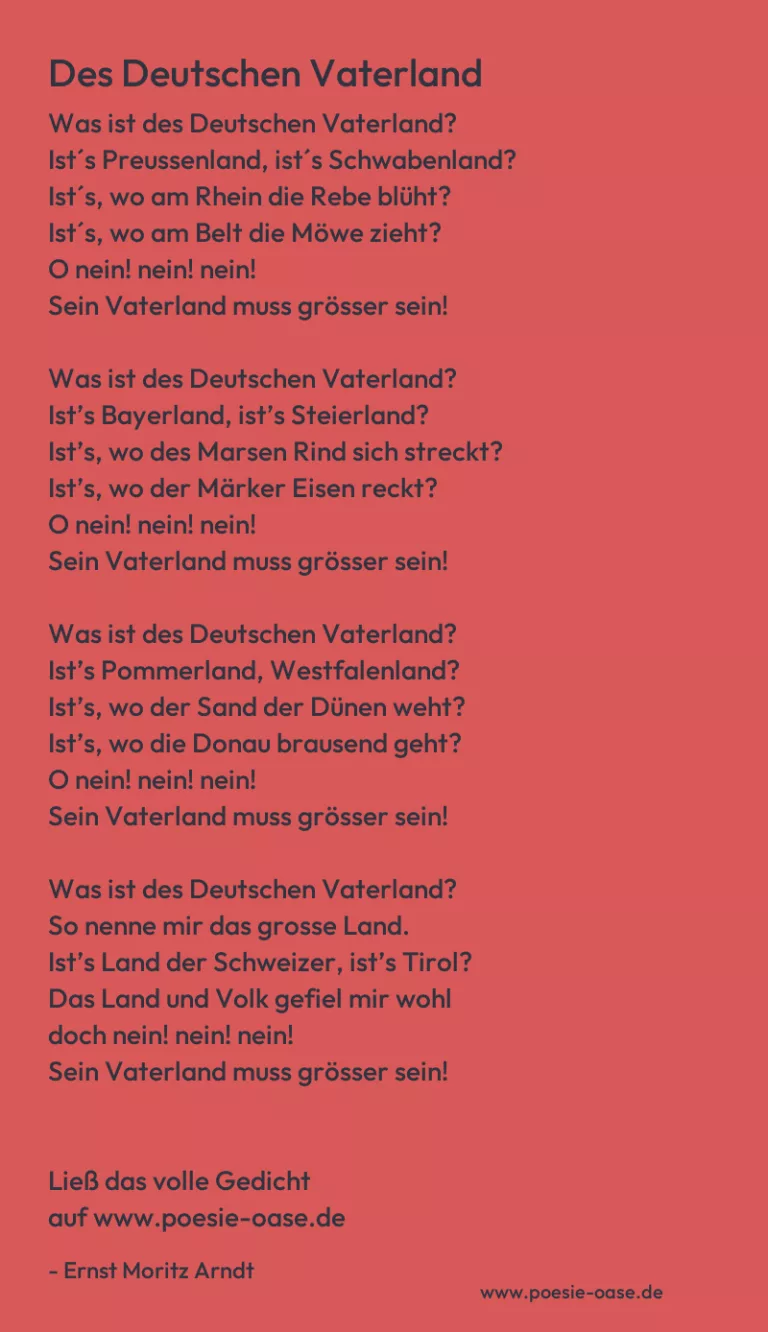 Des Deutschen Vaterland