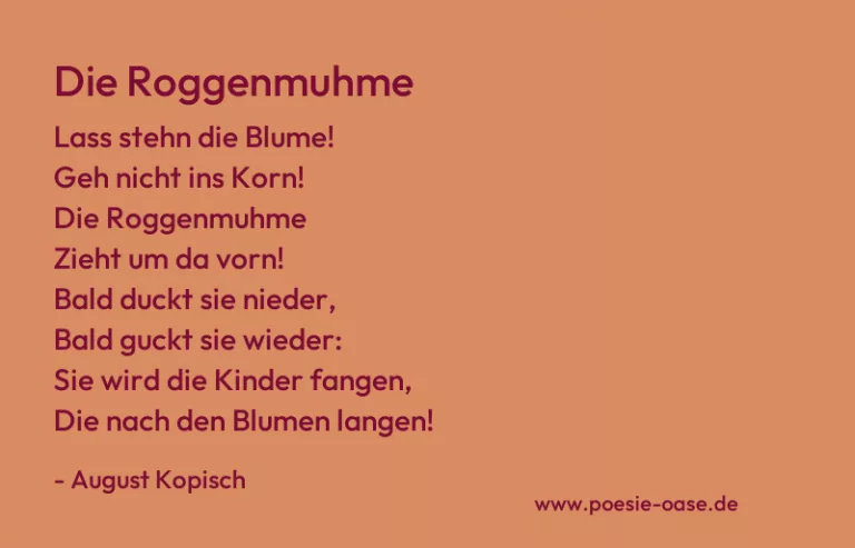 Die Roggenmuhme