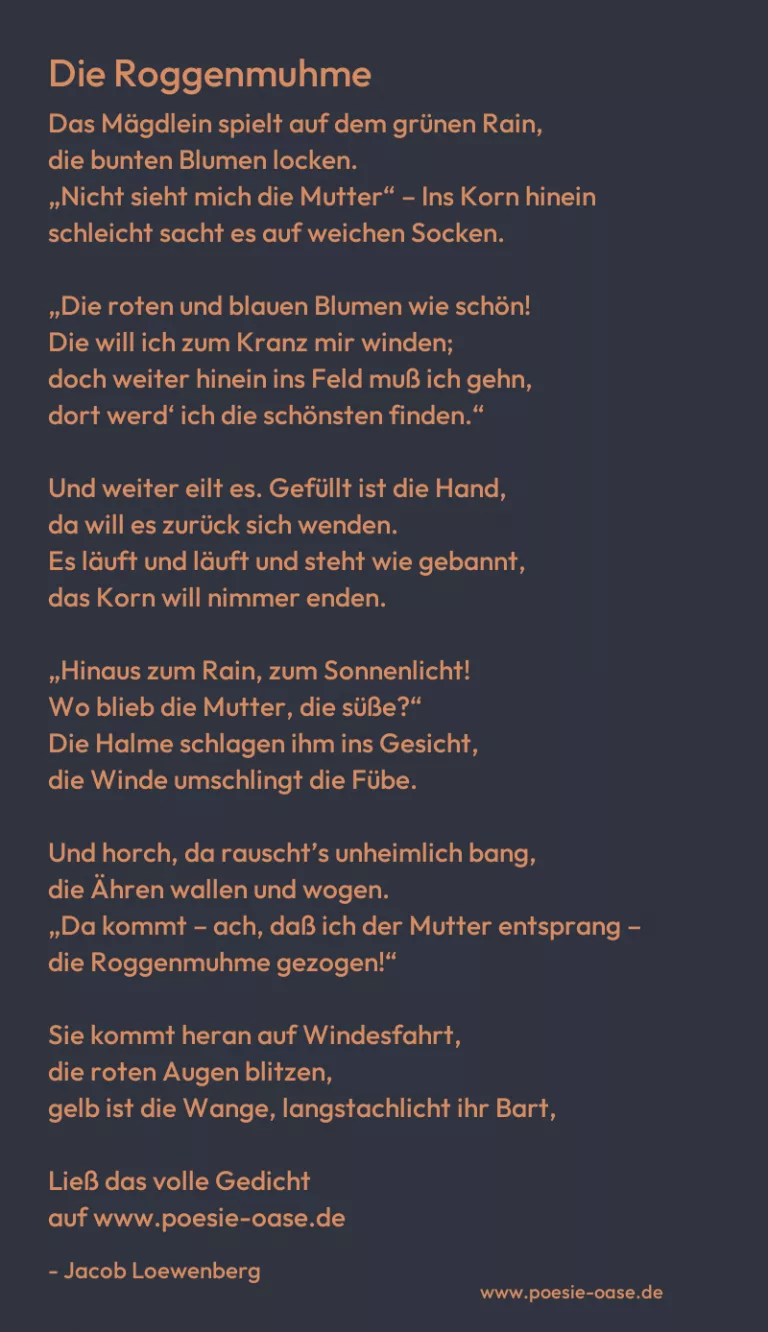 Die Roggenmuhme