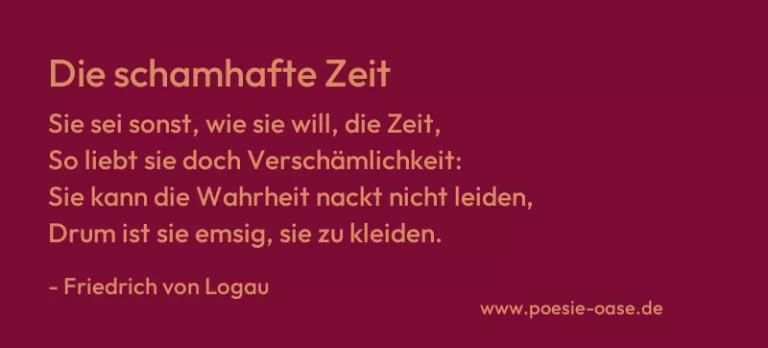 Die schamhafte Zeit
