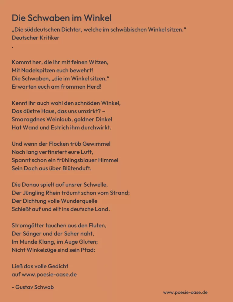 Die Schwaben im Winkel