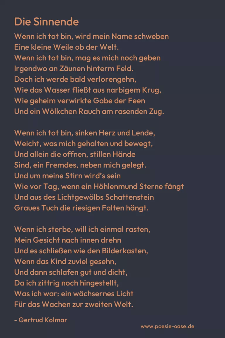 Die Sinnende