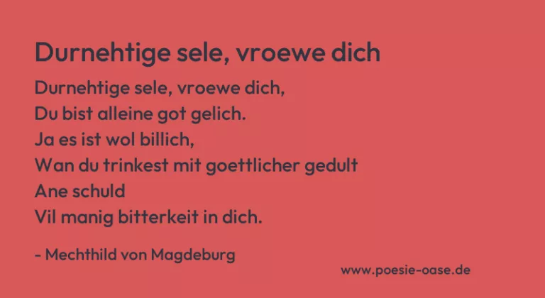 Durnehtige sele, vroewe dich