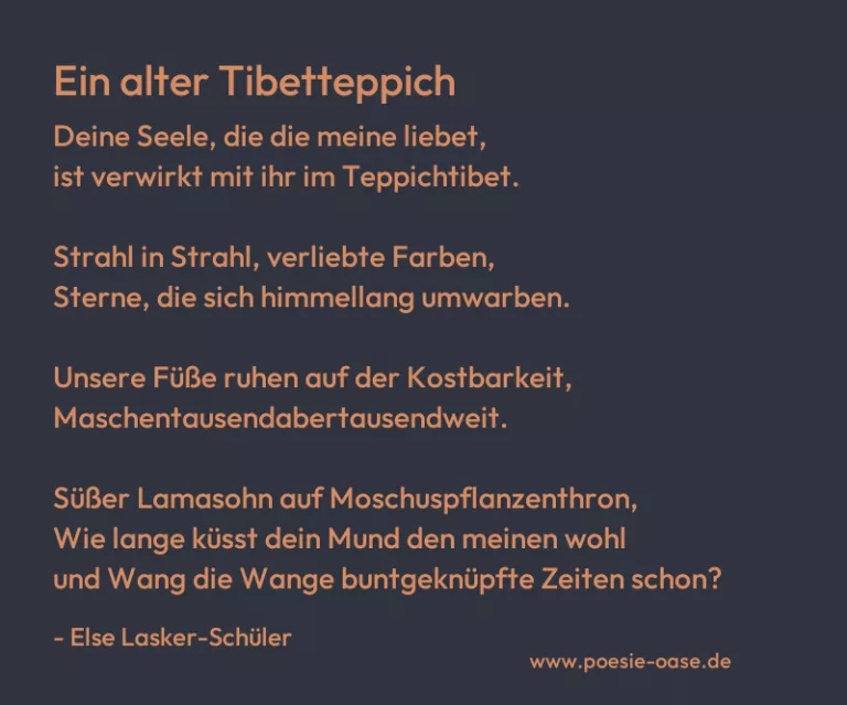 Ein alter Tibetteppich