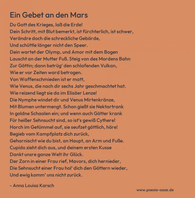 Ein Gebet an den Mars