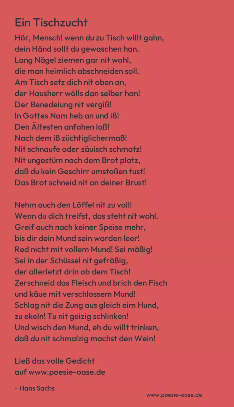 Ein Tischzucht