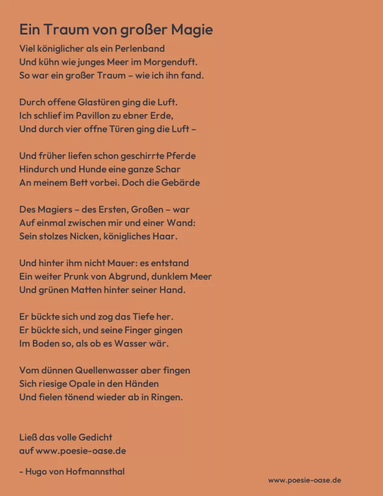 Ein Traum von großer Magie