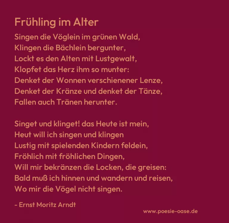 Frühling im Alter