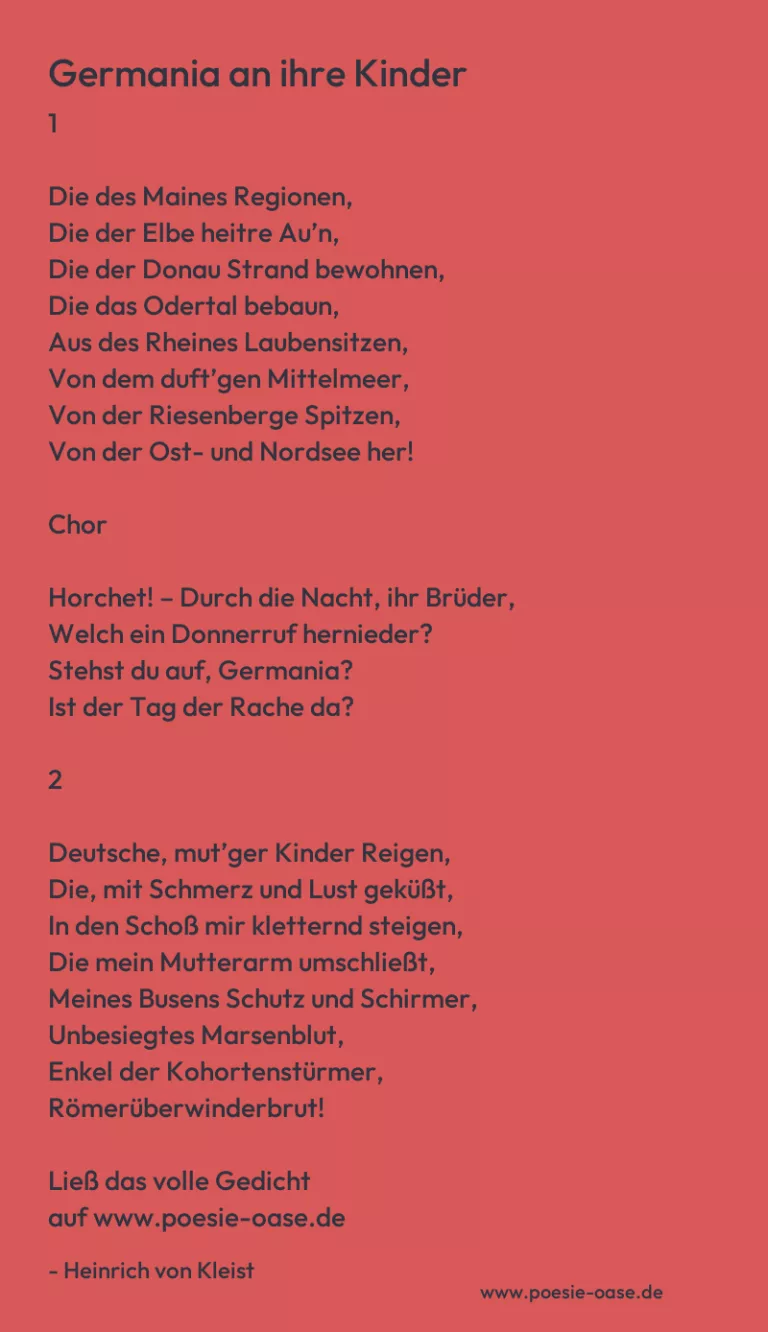 Germania an ihre Kinder