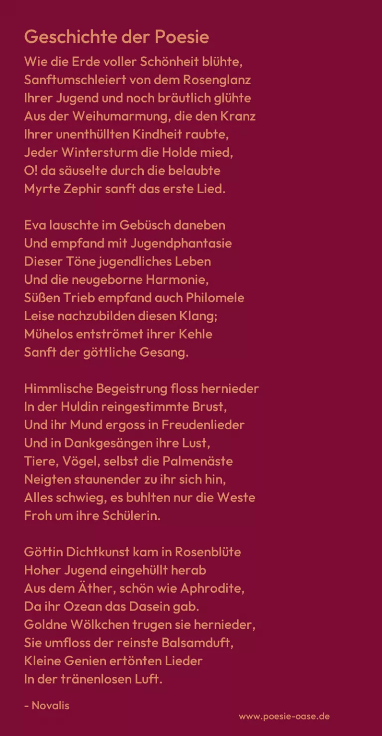 Geschichte der Poesie