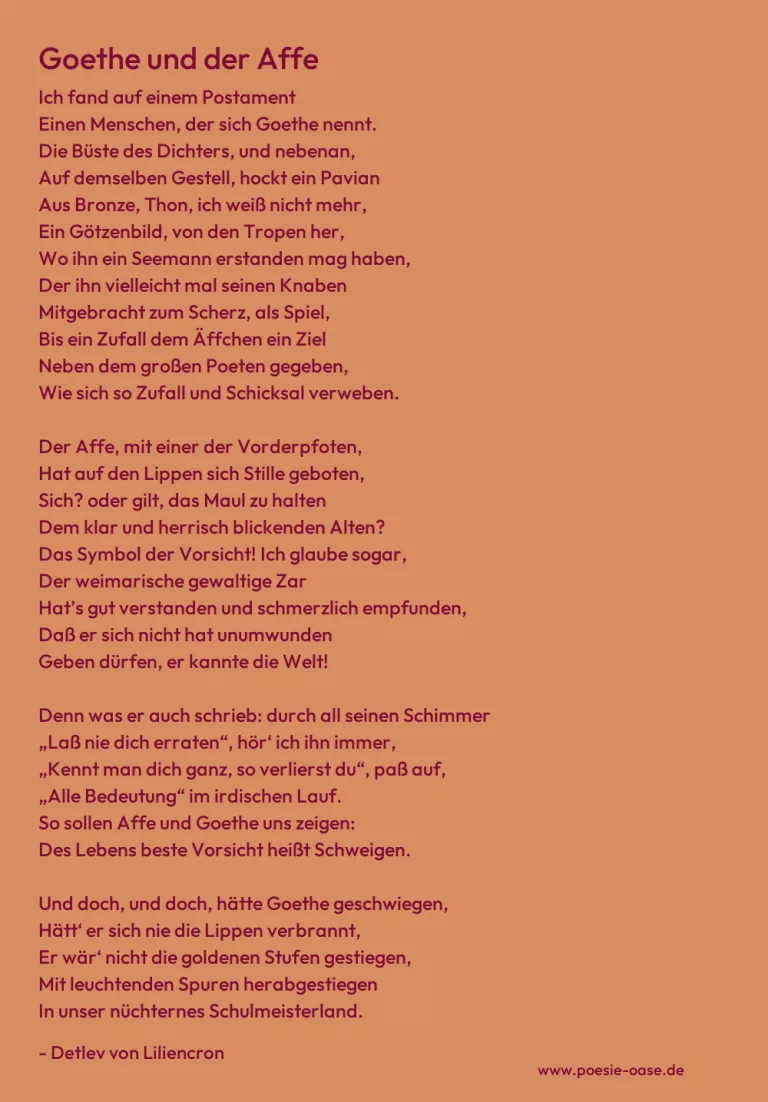 Goethe und der Affe
